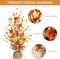 Fall Decor, 18 Inch Artificial Red Berry, Maple Leaf, and Pumpkin Tree Tabletop Decorations for Autumn Harvest Home Wedding Holiday Party Indoor/Outdoor Decor - Gifts.